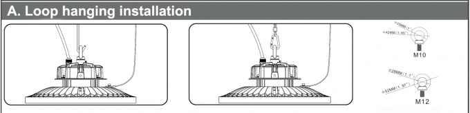 AC90V~305V 200 Watt Led High Bay Light 140LPW Meanwell Optic Lens 60Â°/90Â°/120Â° Optional