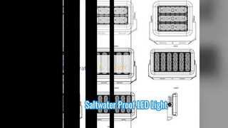 সামুদ্রিক LED আলো 200W জারা প্রমাণ