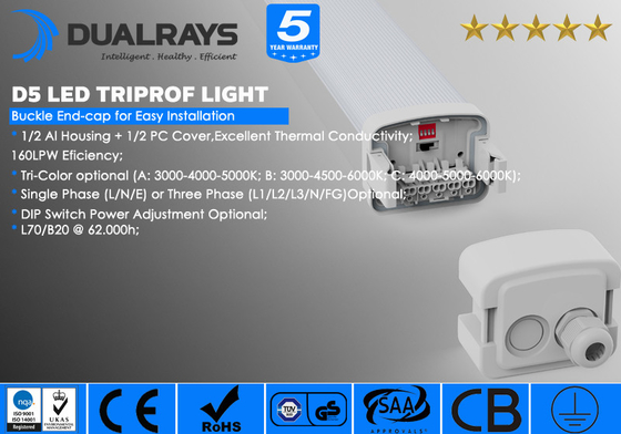 LED ট্রাই প্রুফ লাইট ইমার্জেন্সি 1-10V DALI মাইক্রোওয়েভ সেন্সর PIR সেন্সর