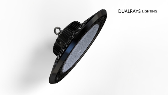 140LM/W UFO LED হাই বে লাইট IP66 IK08 হাই পাওয়ার লুমিনায়ার AC90V~305V