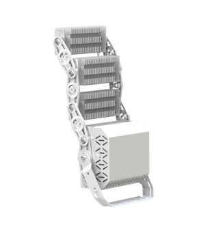 LED স্টেডিয়াম লাইট 750W ভার্টিক্যাল মডুলার স্টেডিয়াম লাইট সুপার ব্রাইটনেস IP66 মিনওয়েল ড্রাইভার