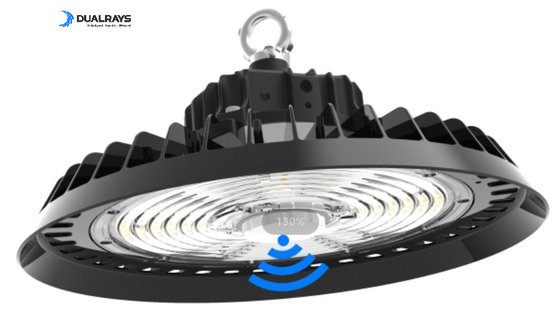সুপারমার্কেট কারখানার জন্য জরুরি LED UFO হাই বে লাইট বেল লাইট 140LPW 200W