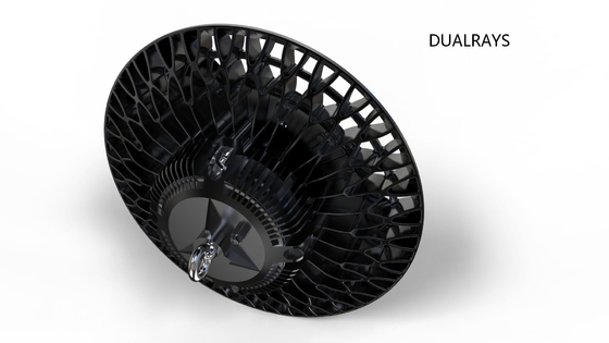 100W/IP65 ওয়্যারহাউস UFO LED হাই বে লাইট, 140LPW উচ্চ দক্ষতা, ডালি, পির