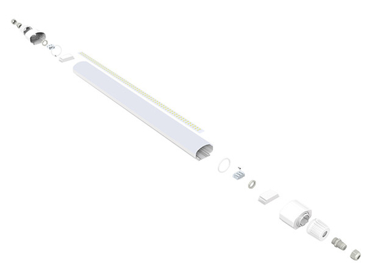 IP66 IK10 LED ট্রাই প্রুফ লাইট 50W 5ft ওয়াটার ডাস্ট ভ্যানপোর প্রুফ আন্ডারগ্রাউন্ড পার্কিং ওয়ারহাউস