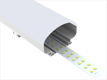 গুদাম প্রয়োগ করা 1200mm LED ট্রাই প্রুফ লাইট 160LPW 40W ফুল পিসি হাউজিং দীর্ঘ জীবন