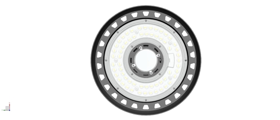 ইউরোপ ওয়্যারহাউস স্টকিং UFO LED হাই বে লাইট সঙ্গে ডাই কাস্ট হাউজিং কারখানা জন্য