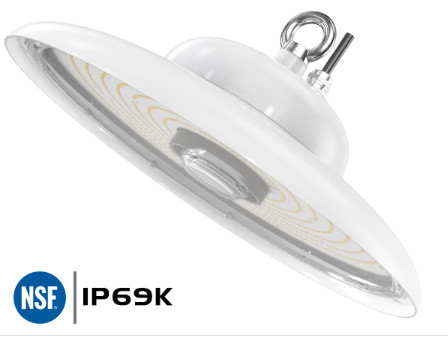 খাদ্য শিল্প IP69K IK10 এর জন্য NSF UFO হাই বে স্ট্যান্ডার্ড সার্টিফিকেটেড ডিজাইন
