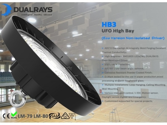 LED হাই বে এবং লো বে লাইট IP65 200w led ufo হাই বে ইমার্জেন্সি সহ