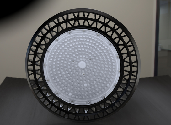 ওয়ার্কশপ অপটিক লেন্স UFO LED হাই বে লাইট শক প্রুফ লেভেল IK10 এয়ার ফ্লো হিট সিঙ্ক