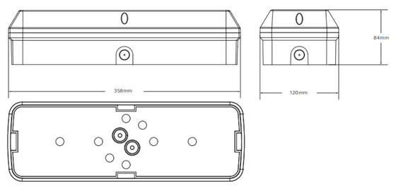 বাল্ক হেড LED বারান্দা লাইট 8W 3CCT এবং পাওয়ার স্যুইচযোগ্য