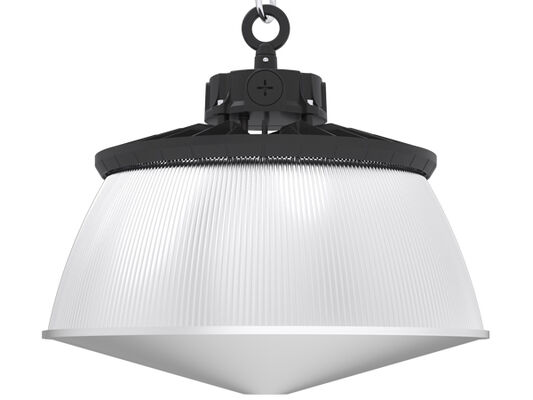 DUALRAYS 100W HB2 DIP স্যুইচেবল পাওয়ার এবং 3CCT UFO LED হাইবে লাইট 170LPW গুদাম এবং লজিস্টিক হলের জন্য প্রয়োগ করা হয়েছে