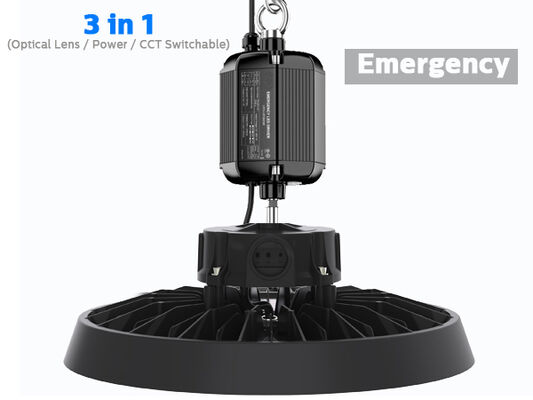 150W HB3 ইকো বিল্ট-ইন ড্রাইভার স্লিম সংস্করণ UFO LED লাইট 1-10V KNX ডিমিং সহ