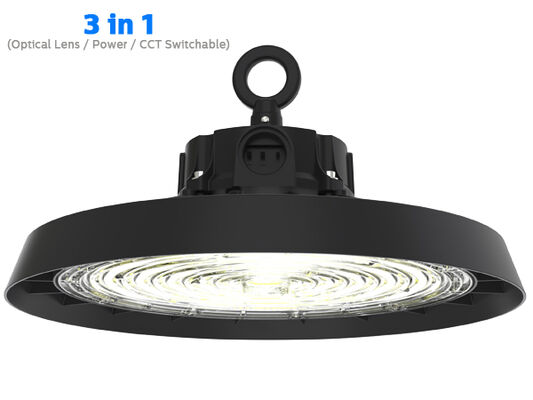 7 বছরের ওয়ারেন্টি 200lm/W DUALRAYS লাইটিং HB5 UFO LED হাই বে লাইট IP65 IK08 ইন্ডাস্ট্রিয়াল ওয়ারহাউস লাইটিং 100W 120W 150W Liteon 5050 LED PC লেন্স