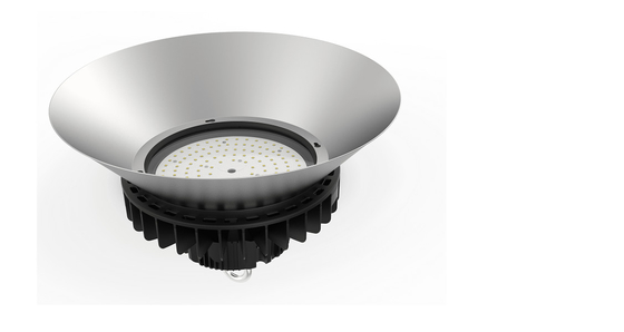 টেকসই UFO LED হাই বে লাইট 150W AC100V - 270V সাদা পিসি কভার ডিমিং 1-10V