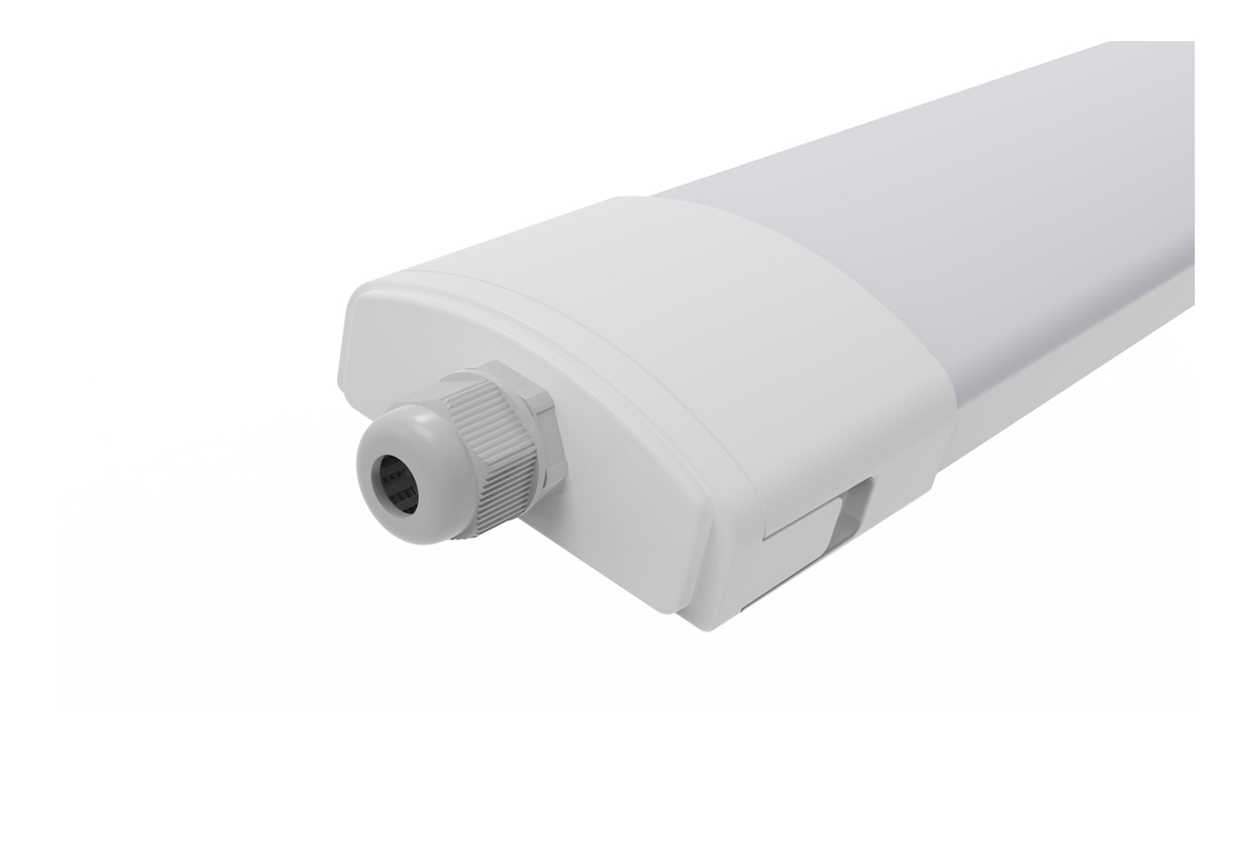 ইন্ডোর অবস্থানের জন্য LED ট্রাই-প্রুফ লাইট AC100-277V সম্পূর্ণ প্লাস্টিক হাউজিং IP65