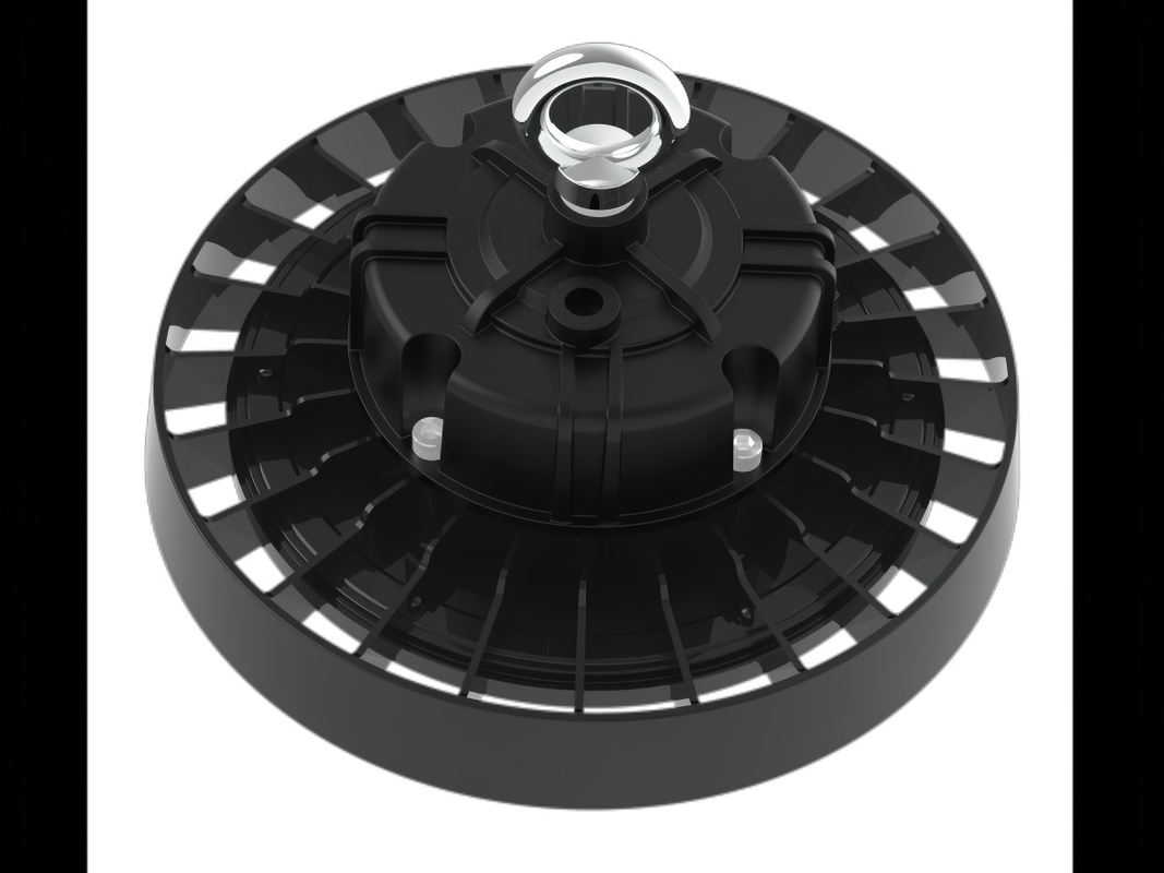 150W চিয়ান ইউএফও এলইডি হাই বে লাইট সহ সুপিরিয়র পিসি রিফ্লেক্টর-অপটিক কম গ্লেয়ার অ্যাপ্লিকেশনের জন্য