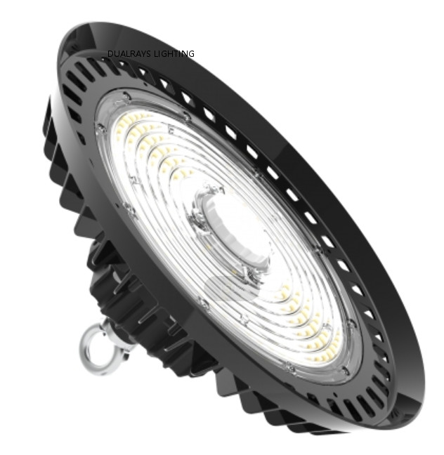 6500K UFO LED হাই বে লাইট 150 Watt 140LPW DALI PIR 1 থেকে 10V ডিমিং কন্ট্রোল