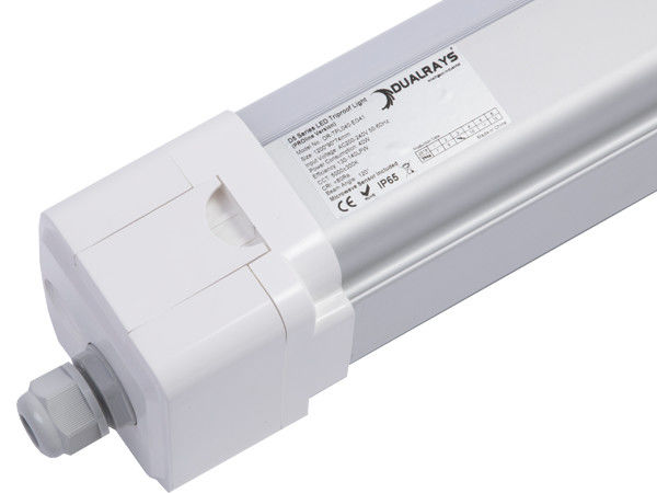 80W 12800lm ভ্যাপার প্রুফ এলইডি ট্রাই প্রুফ লাইট সহ সহজ ওয়্যারিং পদ্ধতি সময় বাঁচান