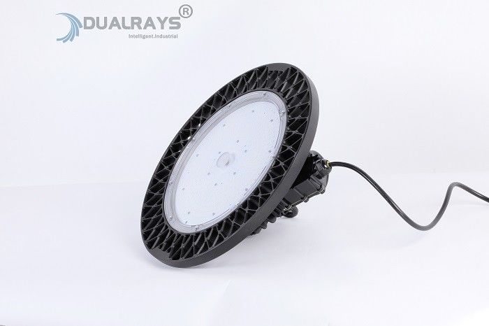 140LPW LED UFO হাই বে লাইটিং 200W ইন্ডাস্ট্রিয়াল ফ্যাক্টরি গুদাম ওয়ার্কশপ