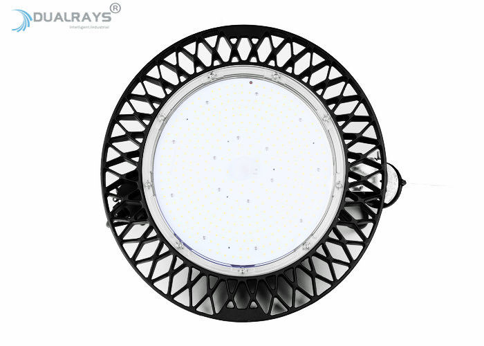 IP66 200W ইন্ডাস্ট্রিয়াল UFO LED হাই বে লাইট 140Lm/w দক্ষতা 60°/90°/110° বিম কোণ