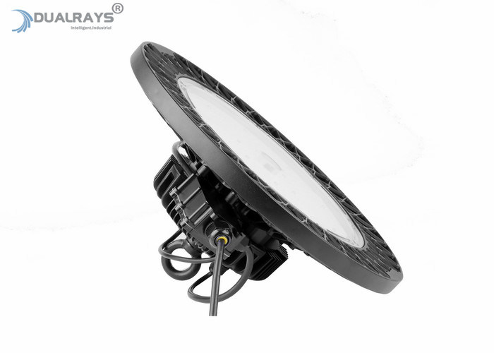 Dualrays 150W UFO LED হাই বে লাইট ফিক্সচার HB5 ওয়ার্কশপ ফিলিপ লুমিলেডস IP66 ওয়াটারপ্রুফ 95% দক্ষতা